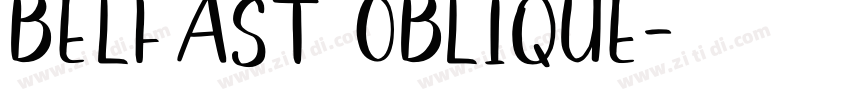 Belfast Oblique字体转换